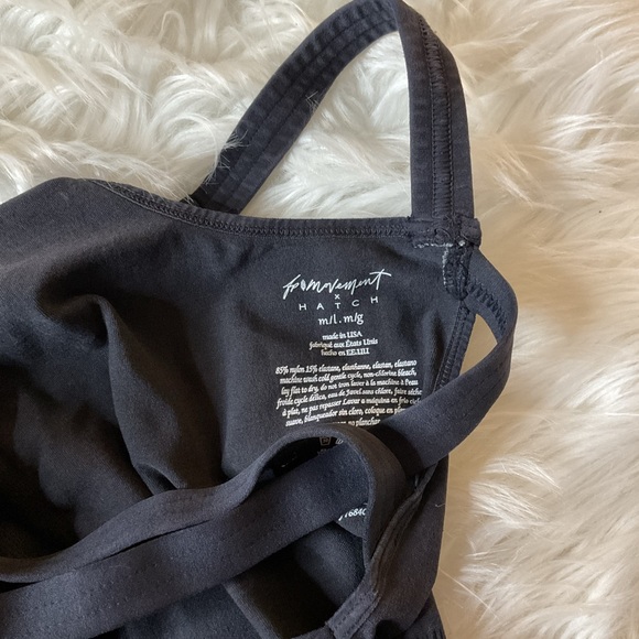 NWOT Free People Good Karma Onesie in Washed Black - Picture 13 of 13